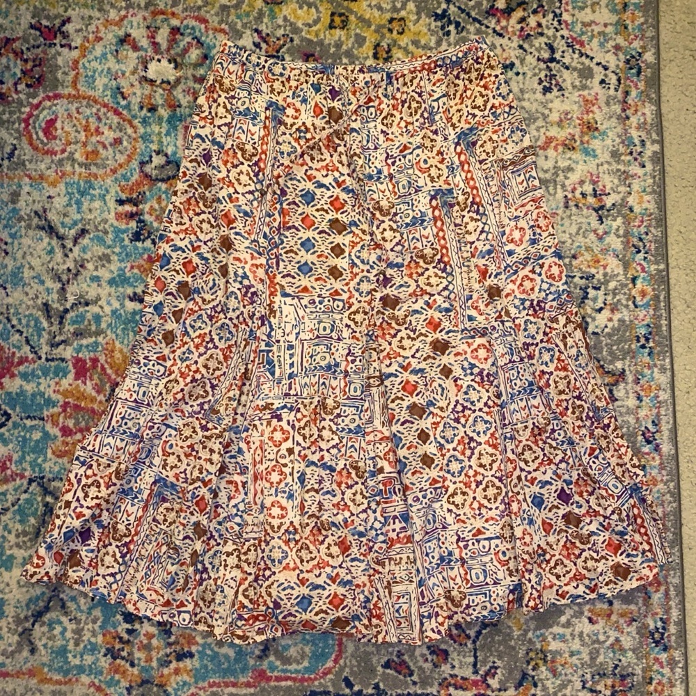 Ralph Lauren multicolored long peasant skirt.​